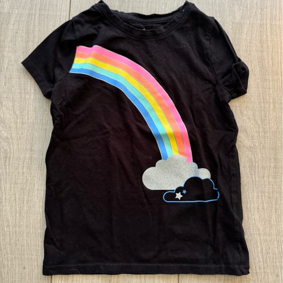 Girls Rainbow T-Shirt - Picture 1 of 3